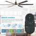 72" Bankston Modern DC Motor Downrod Mount Reversible Ceiling Fan with Lighting and Remote Control - Sweatfully