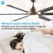 72" Bankston Modern DC Motor Downrod Mount Reversible Ceiling Fan with Lighting and Remote Control - Sweatfully