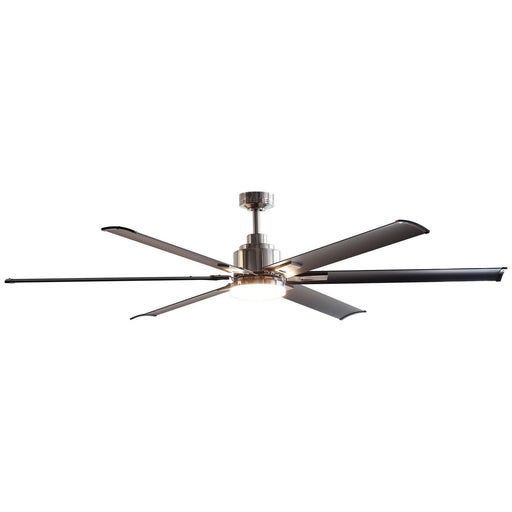 72" Bankston Modern DC Motor Downrod Mount Reversible Ceiling Fan with Lighting and Remote Control - Sweatfully