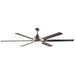 72" Bankston Modern DC Motor Downrod Mount Reversible Ceiling Fan with Lighting and Remote Control - Sweatfully
