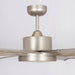 72" Bankston Modern Satin Nickel DC Motor Downrod Mount Ceiling Fan with LED Lighting and Remote Control - Sweatfully