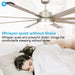 72" Bankston Modern Satin Nickel DC Motor Downrod Mount Ceiling Fan with LED Lighting and Remote Control - Sweatfully