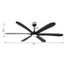 72" Jaydn Farmhouse Satin Nickel DC Motor Downrod Mount Reversible Ceiling Fan with Lighting and Remote Control - Sweatfully