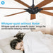 72" Farmhouse DC Motor Brushed Nickel Downrod Mount Reversible Ceiling Fan with Remote Control - Sweatfully
