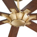 72" Farmhouse DC Motor Brushed Nickel Downrod Mount Reversible Ceiling Fan with Remote Control - Sweatfully