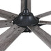 72" Farmhouse DC Motor Brushed Nickel Downrod Mount Reversible Ceiling Fan with Remote Control - Sweatfully