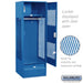 Salsbury 24" Wide Vented Gear Metal Locker - 6 Feet High - 24 Inches Deep - Blue - Assembled - Sweatfully