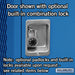 Salsbury 24" Wide Vented Gear Metal Locker - 6 Feet High - 24 Inches Deep - Blue - Unassembled - Sweatfully