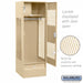 Salsbury 24" Wide Vented Gear Metal Locker - 6 Feet High - 24 Inches Deep - Tan - Assembled - Sweatfully