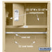 Salsbury 24" Wide Vented Gear Metal Locker - 6 Feet High - 24 Inches Deep - Tan - Assembled - Sweatfully