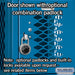 Salsbury 12" Wide Six Tier Box Style Vented Metal Locker - 1 Wide - 6 Feet High - 15 Inches Deep - Blue - Unassembled - Sweatfully