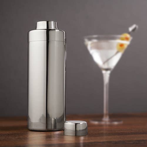 Harrison Element Polished Stainless Steel Cocktail Shaker - Sweatfully