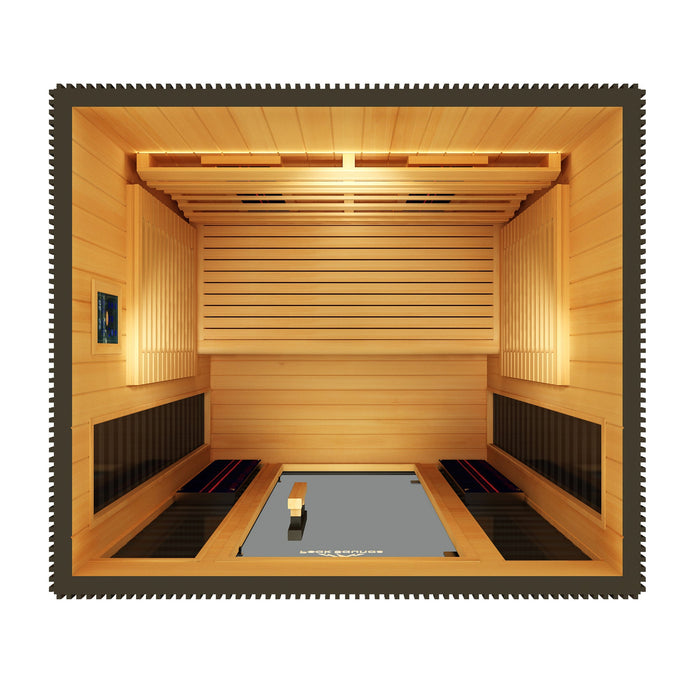 Peak Saunas Patagonia 2-Person Outdoor Full Spectrum Infrared Sauna with Smart WiFi App Control - Sweatfully