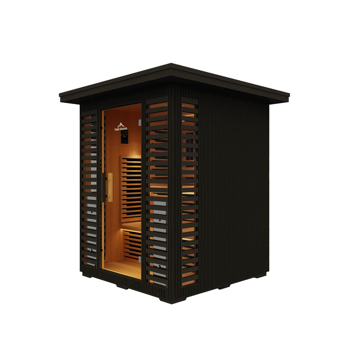 Peak Saunas Kilimanjaro 5-Person Outdoor Full Spectrum Infrared Sauna with Smart WiFi App Control - Sweatfully
