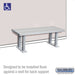 Salsbury Aluminum ADA Locker Bench - 42 Inches Wide - Sweatfully