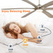 72" Jaydn Farmhouse Satin Nickel DC Motor Downrod Mount Reversible Ceiling Fan with Lighting and Remote Control - Sweatfully