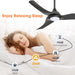 52" Industrial DC Motor Downrod Mount Reversible Ceiling Fan with LED Lighting and Remote Control - Sweatfully