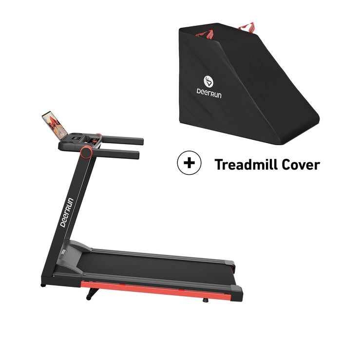 DeerRun A1 Pro Move+  6% Incline Foldable Treadmill——2025 Upgraded Chip & NFC Support | 350Lbs, 10mph Black - Sweatfully