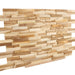 Clearwater Natural Teak 3D Wall Panels - (13 sq ft) - Sweatfully