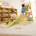 Avenlur Bush 6-in-1 Indoor Wooden Jungle Gym Climber – Montessori Toddler Playset with Slide, Rock Wall, Ladder & More - Sweatfully