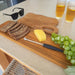 Teak Charcuterie/Cutting Board 24" - Sweatfully