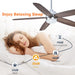 52" Dicken Farmhouse Downrod Mount Reversible Ceiling Fan with Lighting and Remote Control - Sweatfully