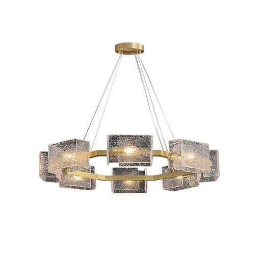 Water ripple Glass  Chandelier - Sweatfully