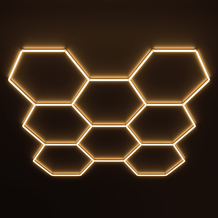 HexGlow Lighting Large 8 Hex Kit (10.13' x 9.74') - Sweatfully