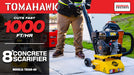 8” Gas Concrete Scarifier Planer Grinder with 5.5 HP Honda Engine Blade Bundle - Sweatfully