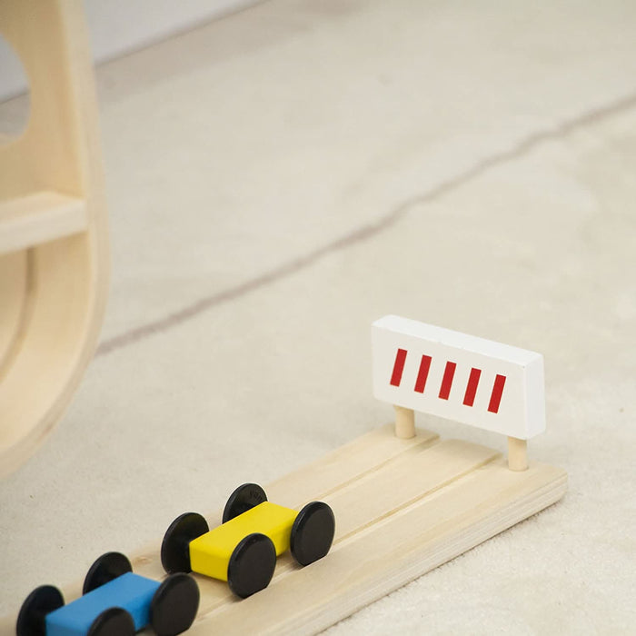 Avenlur Wooden Car Ramp Racer | Montessori Rolling Track Toy for Toddlers - Sweatfully