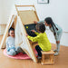 Oak - Wood Learning Tent and Climber with Desk and Chair - Sweatfully