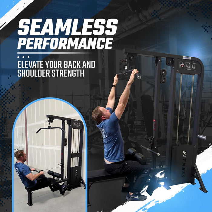 SFE Lat Pulldown & Low Row Combo w/ 250lb weight stack (New) - Sweatfully