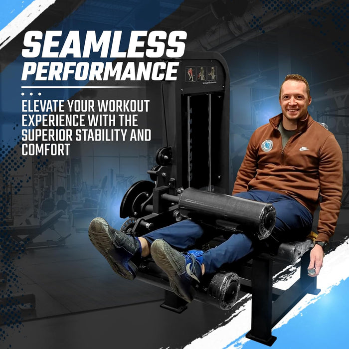 SFE Leg Curl & Leg Extension Machine w/ 250 lbs weight stack (New) - Sweatfully