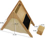 Oak - Wood Learning Tent and Climber with Desk and Chair - Sweatfully
