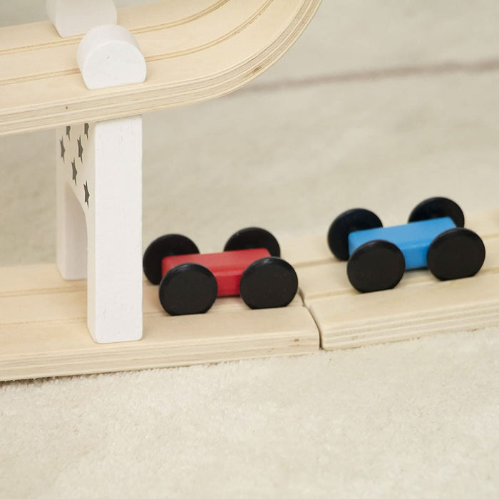 Avenlur Wooden Car Ramp Racer | Montessori Rolling Track Toy for Toddlers - Sweatfully