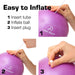 9 Inch Small Exercise Ball for Stability, Barre, Pilates, Yoga, and Balance - Sweatfully