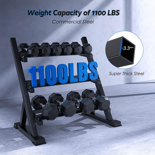 SFE 48" 3 Tier Dumbbell Rack - Sweatfully