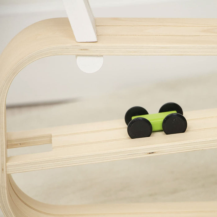 Avenlur Wooden Car Ramp Racer | Montessori Rolling Track Toy for Toddlers - Sweatfully