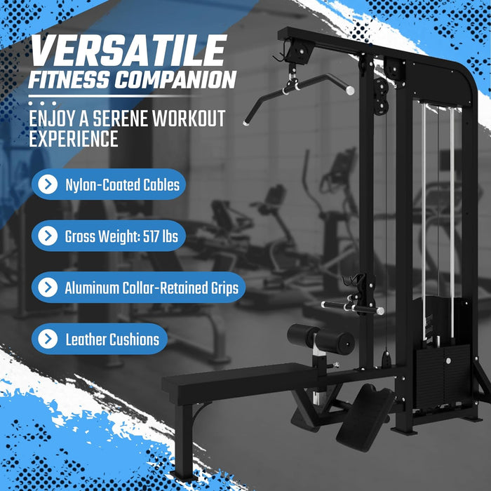 SFE Lat Pulldown & Low Row Combo w/ 250lb weight stack (New) - Sweatfully