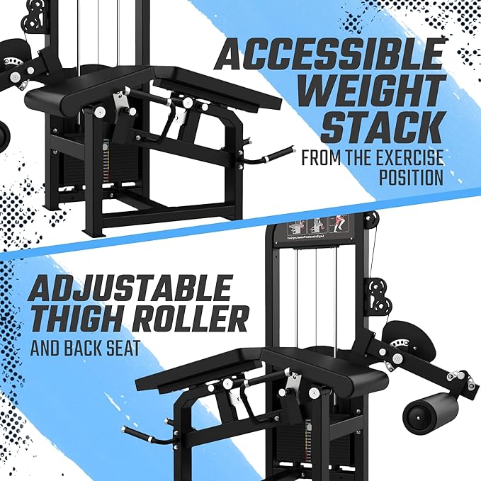 SFE Commercial Leg Extension Prone Leg Curl Combo w/250lb weight stack (New) - Sweatfully