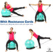 Exercise Ball Chair with Base & Bands - Sweatfully