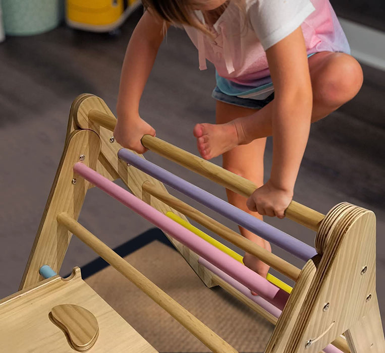 Hazel - Pikler Triangle Ladder & Rocker Set - Sweatfully