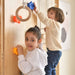 Walnut 9-in-1 Swedish Ladder Wall Gym | Indoor Wooden Climber & Activity Set for Kids - Sweatfully