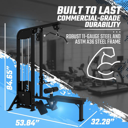 SFE Lat Pulldown & Low Row Combo w/ 250lb weight stack (New) - Sweatfully