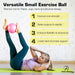 9 Inch Small Exercise Ball for Stability, Barre, Pilates, Yoga, and Balance (with Pump) - Sweatfully