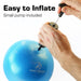9 Inch Small Exercise Ball for Stability, Barre, Pilates, Yoga, and Balance (with Pump) - Sweatfully