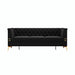 82.7" Modern Velvet Living Room Chesterfield Design Wide Sofa - Sweatfully