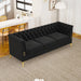 82.7" Modern Velvet Living Room Chesterfield Design Wide Sofa - Sweatfully