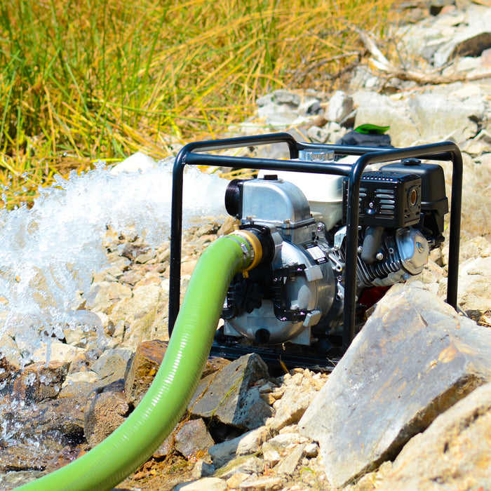 2 Inch Trash Water Pump 164 GPM 3.5HP GX120 powered by Honda Portable Utility - Sweatfully