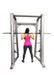 Smith Machine(85", 93") - Muscle D Fitness - Commercial Grade Smith Machine Plate Storage Black Silver - Sweatfully